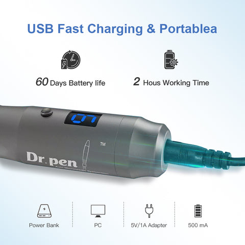 DHL Free Shipping Dr pen M8 Wireless with 8pcs Cartridges