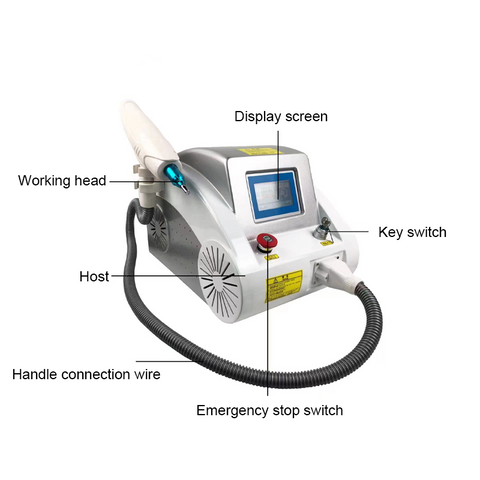 Nd Yag Laser Non-Invasive Eyebrown Tattoo Washing Remove Spots Moles Blackface Doll