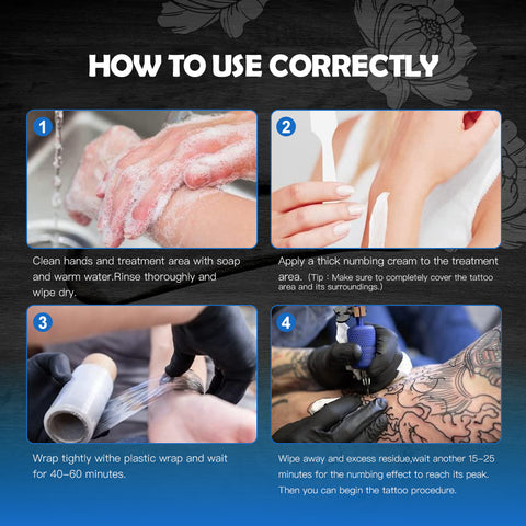 5% Lido Numbing Cream for Tattoo Piercing Injection Waxing Microblading Painless FDA Approved
