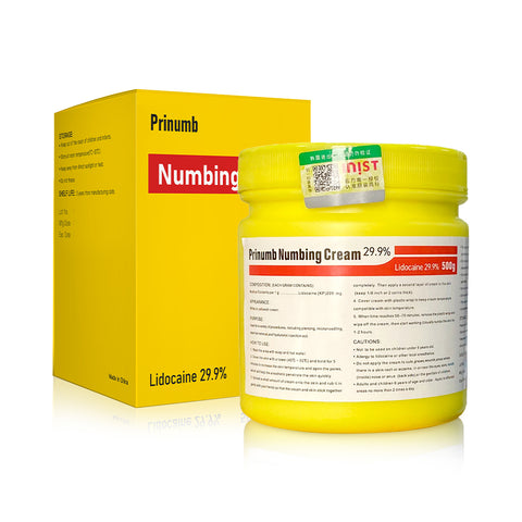 Prinumb Numbing Cream 29.9% 500g for Tattoos Piercing Waxing Microblading