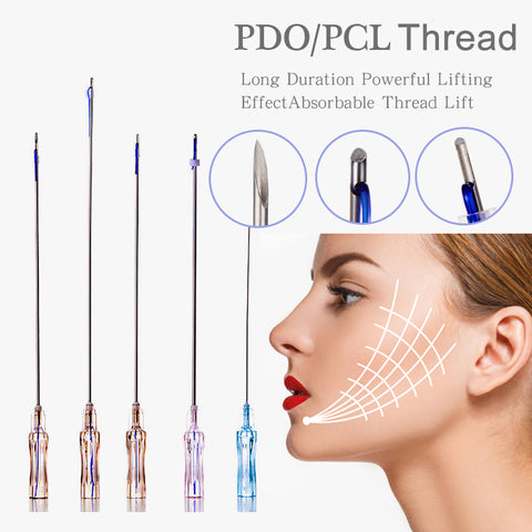 Deenora PDO Thread Smooth Mono Spiculated Cog Traction Thread Molding Cones Cog PDO Multi Eyes Nose Lifting PCL Mesh Double Needle Thread