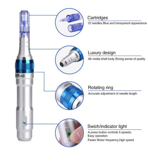 Official Authorized Microneedling Dr Pen A6 Ultima 5 Speed 16000 RPM