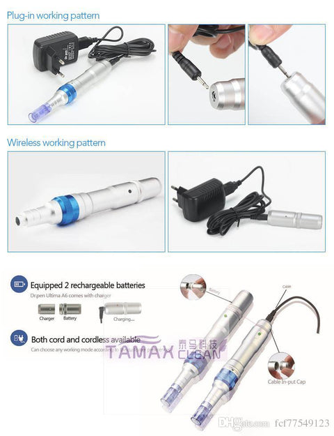 Official Authorized Microneedling Dr Pen A6 Ultima 5 Speed 16000 RPM